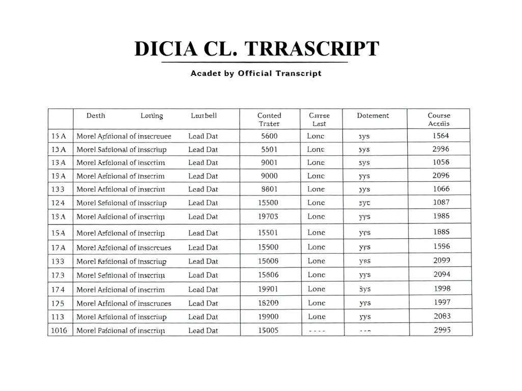 transcript eszhituc